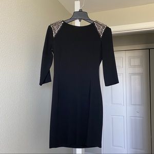 Zara Dress with Embellished Shoulders